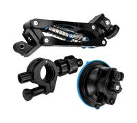 Generisch Support de guidon de caméra d'action robuste avec rotation à 360 | Support de guidon et kit de fixation pour caméra d'action pour moto - Convient pour les balades urbaines et les trajets