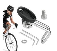 Generisch Support de lumière pour vélo - Base de Montage métrique M6, Pince ABS, Support de Lampe de Fourche Stable avec pièces en Acier nickelé - Embout de vélo d'extérieur pour Les
