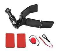 Generisch Support de menton de moto - Support de caméra de casque réglable | Accessoire de caméra de sport robuste - Support de menton universel avec boucle de sécurité et clé pour caméras d'action