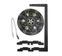 Generisch Support de pendule, panneau d'autel en bois, fournitures de sorcière métaphysique mystique verticale pour méditation, nettoyage spirituel et configuration de lecture de tarot