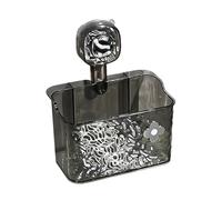 Generisch Support de rangement à ventouse, porte-savon, étagère de douche d'angle peu encombrante, panier mural sans perçage, trous de filtre à eau, idéal pour camping-car, dortoir, appartement