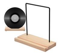 Generisch Support de record en vinyle | Support de rangement LP | Support d'affichage pour album en bois, organisateur de disques pour bureau, salle de musique et étagère de collection