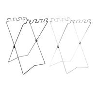 Generisch Support de sac de rangement pliable en métal - Gestion zonée des déchets - Rack d'organisation de déchets léger pour le jardin, la cuisine, la cuisine, la pelouse, le camping, 55 x 30 cm
