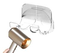 Generisch Support de sèche-cheveux, organiseur de crochet pour sèche-cheveux, 14 x 10 x 9,5 cm, support adhésif avec rangement de cordons, étagère de salle de bain en ABS durable, étagère pour outils