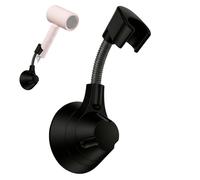 Generisch Support de sèche-cheveux, support de montage réglable, rotation à 360° avec forte adhérence, support de séchage en polymère robuste, support de salle de bain avec design peu encombrant