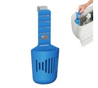 Generisch Support de tablettes de nettoyage pour réservoir de toilettes, support suspendu réglable pour nettoyeur de toilettes, accessoires de salle de bain, bleu