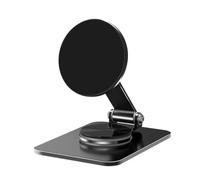 Generisch Support de téléphone magnétique pliable - 5,8 x 7,5 x 10,5 cm - Rotation à 360 degrés - Idéal pour bureau, maison, chambre, lieu de travail, gym, cinéma, et douche