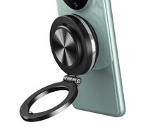 Generisch Support de téléphone magnétique sous vide - Support magnétique double face - Support rotatif électrique pliable à 360 ° - Pour mur de voiture, salle de bain - Mains libres