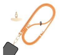 Generisch Support de téléphone portable - polyester 160 cm - Sangle réglable - Cordon de cou avec design anti-vol, support de poignet, transport universel pour smartphone - Voyage, extérieur