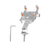 Generisch Support de téléphone portable pour moto - Absorbe les chocs - Support de smartphone pour moto - d'aluminium robuste avec absorption des chocs - Pour les trajets en plein air et les