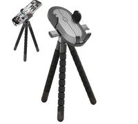Generisch Support de téléphone portable pour poussette - Rotation à 360 ° - Support de téléphone portable antidérapant - Pour chariot de courses, scooter, kayak, poussette, moto, tapis de course