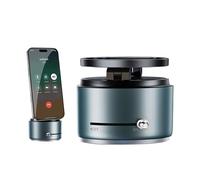 Generisch Support de téléphone portable pour voiture - Rotation à 360° - Magnétique - Forte aspiration - Solution 2 en 1 comme support mains libres pour autoradio - Pour berline, van, véhicule