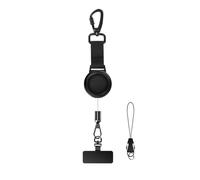 Generisch Support de téléphone portable rétractable pour le ski - Sangle extensible - Support de téléphone portable avec et crochet en métal rotatif à 360° - Pour l'extérieur, les voyages