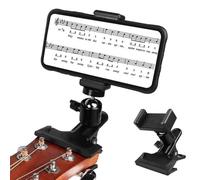 Generisch Support de téléphone pour guitare, clip de diffusion non -SLI Live Broadcast - Support de téléphone portable - Accessoire de guitare pour musicien