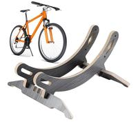 Generisch Support de vélo | Présentoir compact en bois et étagère de rangement | Support réglable pour salon, balcon et sol | Support peu encombrant pour l'organisation intérieure