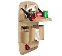 Generisch Support dorsal pour siège de voiture | Organiseur de siège arrière stable avec espace de rangement - Protection contre les coups de pied multifonction pliable pour aventures, voyages et