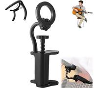 Generisch Support magnétique pour téléphone de guitare, guitare ou ukulélé, pince magnétique pour téléphones mobiles, support réglable pour basses, enregistrement vidéo en direct et enseignement (1