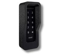 Generisch Support Mural Compatible avec Le Nuki Keypad 1 - Couvercle antivol avec vis de sécurité Torx - avec Protection Contre Les intempéries - Finition Imitation crépi - Noir