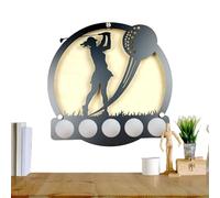 Generisch Support mural pour balle de golf - Organiseur rond - Support de balle de golf élégant pour les amateurs de golf - Excellente idée cadeau pour homme, femme, petit ami ou petite amie