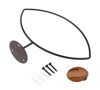 Generisch Support mural pour ballon de rugby en acier inoxydable pour le rangement des balles - Support de rugby peu encombrant - Organiseur de sport pour la maison, l'école, la salle de sport