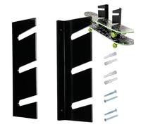 Generisch Support mural pour skateboard et snowboard à 3 niveaux - Organisateur en acrylique transparent pour table de sport - Améliorez les meubles de votre mur avec ce grand support pour patins en