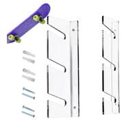 Generisch Support mural pour skateboard et snowboard à 3 niveaux - Organisateur en acrylique transparent pour table de sport - Améliorez les meubles de votre mur avec ce grand support pour patins en