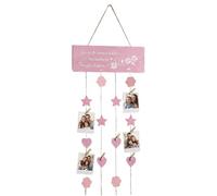 Generisch Support photo mural en bois avec clips - Décoration de bureau avec - Pour chambre à coucher, salon, couloir, école, chambre d'adolescent, extérieur, fête des mères