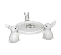 Generisch Support pour bagues et boucles d'oreilles en forme de lapin de | Support à cupcakes pour muffins pour maison, couloir, cheminée, commode, table de chevet, bureau, fête, mariage, fête