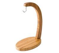 Generisch Support pour bananes - Support en bambou - Support pour raisins - Support pour casque de bureau - Crochet pour la maison ou le plan de travail - Base ovale