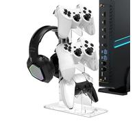 Generisch Support pour casque de bureau, support multimédia - Étagère verticale avec étages pour électronique grand public, salon, bureau