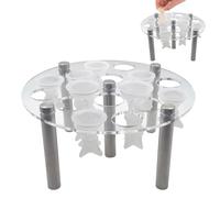 Generisch Support pour pierres d'échiquier - Base en résine - Indicateur de support à 5 pieds - Moules en fonte époxy - Accessoires de planche - Organiseur de fête - Bricolage