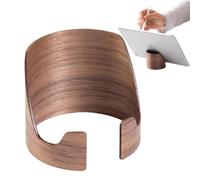 Generisch Support pour tablette, support décoratif en forme de cylindre pour smartphone, support de téléphone en bois, enregistrements en bois, décorations de salon pour la maison, l'école, le studio