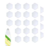 Generisch Surf Tapis de traction 22 pièces antidérapant avec design hexagonal, coussinets de protection pour planches de surf, skimboard, shortboard, kiteboard, sports nautiques, femmes et hommes