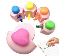 Generisch Surligneurs - Fournitures scolaires mignonnes et douces - Surligneurs mignons pour le bureau et l'école - Pour femmes, filles, étudiants pour étudier, travailler, un journal