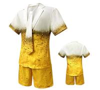 Generisch Survêtement de bière pour homme et femme - Costume de jogging pour Halloween, fête à thème, carnaval, cosplay, bière bavaroise