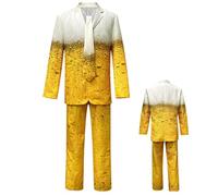 Generisch Survêtement de bière pour homme et femme - Costume de jogging pour Halloween, fête à thème, carnaval, cosplay, bière bavaroise