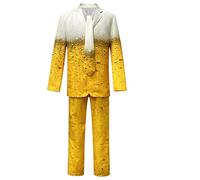 Generisch Survêtement de bière pour homme et femme - Costume de jogging pour Halloween, fête à thème, carnaval, cosplay, bière bavaroise