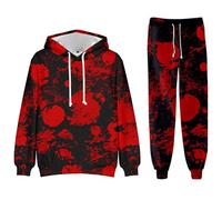 Generisch Survêtement de sport baggy pour homme - Deux pièces - Survêtement de course - Y2K - Hip Hop - Sportwesr - Streetwear - Halloween - Carnaval - Jogging, Z-04 OTHER, 4XL