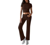 Generisch Survêtement pour femme pour le Royaume-Uni - Ensemble de vêtements décontractés élégants pour tenues 2 pièces - Survêtements - Survêtement tendance - Survêtement de loisirs - Taille