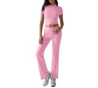 Generisch Survêtement pour femme pour le Royaume-Uni - Ensemble de vêtements décontractés élégants pour tenues 2 pièces - Survêtements - Survêtement tendance - Survêtement de loisirs - Taille
