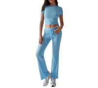 Generisch Survêtement pour femme pour le Royaume-Uni - Ensemble de vêtements décontractés élégants pour tenues 2 pièces - Survêtements - Survêtement tendance - Survêtement de loisirs - Taille