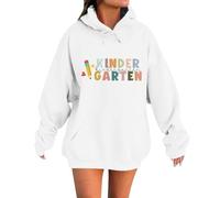 Generisch Sweat à capuche 2025 pour femme, sweats à capuche pour femme, pour la saison scolaire, design décontracté à col rond avec motif. À combiner avec des jeans. Utilisation polyvalente pour le