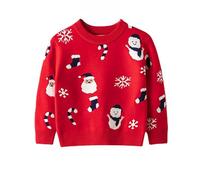 Generisch Sweat à capuche 2026 pour enfant, sweat à capuche décontracté tendance avec décoration de poche pour garçons et filles, ainsi que sweat à capuche en polaire (gris, 10-11 ans), rouge, 4-5 ans