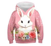 Generisch Sweat à capuche à manches longues pour enfants avec imprimés d'animaux mignons pour filles et garçons (7-8 ans)
