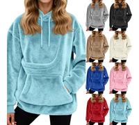 Generisch Sweat à capuche avec poche pour chat pour homme et femme avec poche pour chien - Sweat à capuche douillet avec poche pour chat - Unisexe - Pull d'hiver