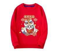 Generisch Sweat à capuche de fête du printemps pour, vêtements du Nouvel An, salutations rouges du Nouvel An étranger vêtements, haut pour enfants pull bébé fille 50, a, 18-24 mois