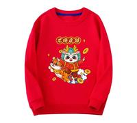 Generisch Sweat à capuche de fête du printemps pour, vêtements du Nouvel An, salutations rouges du Nouvel An étranger vêtements, haut pour enfants pull bébé fille 50, b, 8-9 ans