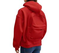 Generisch Sweat à capuche décontracté avec fermeture éclair, poche avant au design sac à dos, veste pull légère pour les activités de plein air, parfaitement combinable avec un jean ou un legging