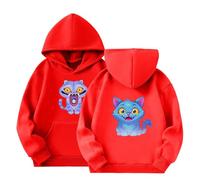 Generisch Sweat à capuche décontracté pour enfants - Impression KPop - D-Demon H Hunter - Sweat à capuche décontracté - Sweat à capuche douillet à manches longues - Pull avec poche pour enfants de 3 à