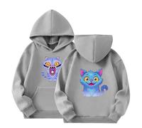 Generisch Sweat à capuche décontracté pour enfants - Impression KPop - D-Demon H Hunter - Sweat à capuche décontracté - Sweat à capuche douillet à manches longues - Pull avec poche pour enfants de 3 à